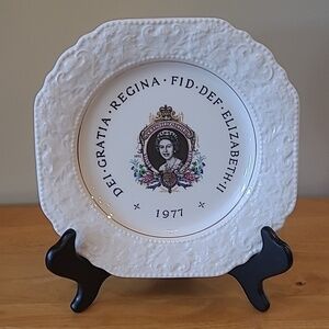 LORD NELSON POTTERY 1977 Silver Jubilee Her Majesty Queen Elizabeth II Plate